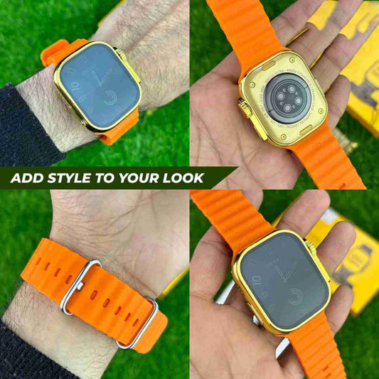 C9 Ultra 2 Golden Watch (2 Straps)